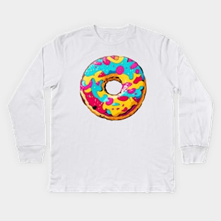 Colorful Donut Kids Long Sleeve T-Shirt